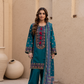Teal Embroidered 3-Piece Luxury Lawn Suit