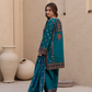Teal Embroidered 3-Piece Luxury Lawn Suit